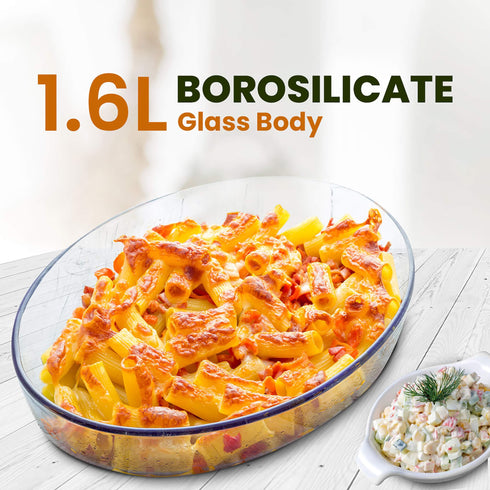 Elite Glass Baking Tray - 1600ml